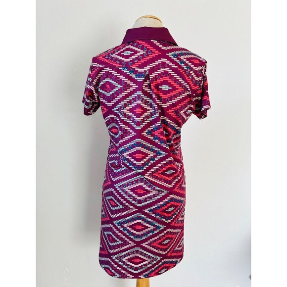 William Murray Women's SZ Medium Polo dress Fall into Formation Golf Aztec Triba - Picture 4 of 11